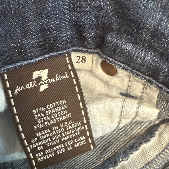 7 For All Mankind “A” Pocket Bootcut Jeans Size 28 Medium Wash - Picture 11 of 13